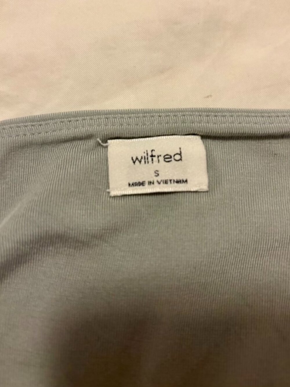 Aritzia Wrap Minidress - Pale Green - Size S - Picture 4 of 5